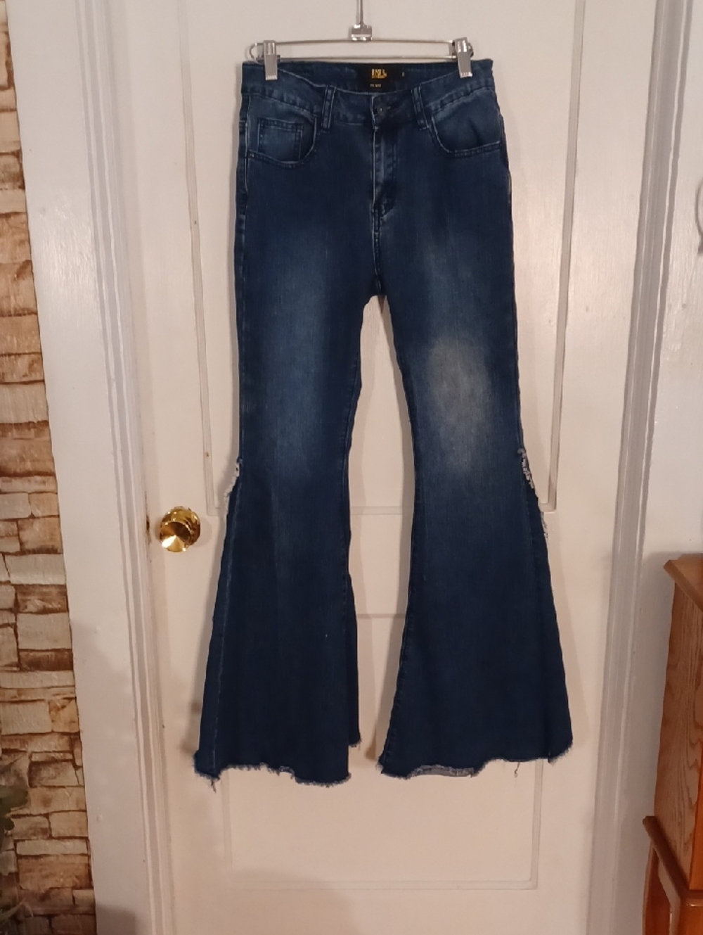 Lucky & Blessed Indigo Wide-Leg Flare Jeans Size 4